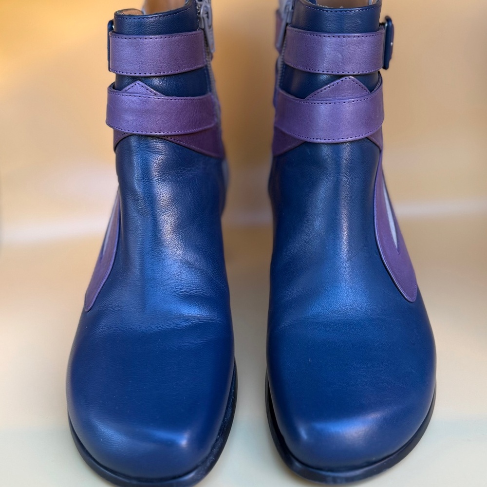 Fluevog Blue and Purple Women's Booties